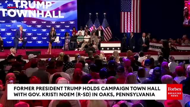SHOCK MOMENT Medical Emergency Interrupts Trump Town Hall In Pennsylvania