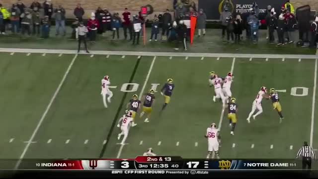 CFP First Round Indiana Hoosiers vs. Notre Dame Fighting Irish   Full Game Highlights   ESPN CFB