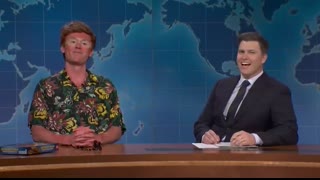 Weekend Update Redhead Who Just Went on Vacation Gives Tropical Travel Tips - SNL