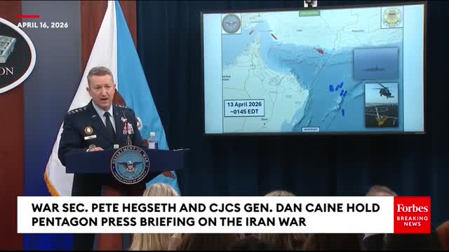 Caine U.S. Blockade Is 'Of Iran's Ports And Coastline, Not A Blockade Of The Strait Of Hormuz'