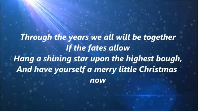Frank Sinatra - Have Yourself A Merry Little Christmas (Lyrics)