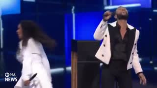 WATCH John Legend and Sheila E. perform at 2024 Democratic National Convention   2024 DNC Night 3