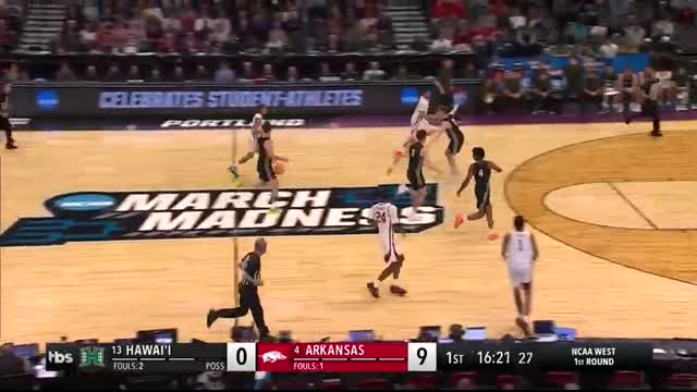 Arkansas vs. Hawaii - First round NCAA tournament extended highlights