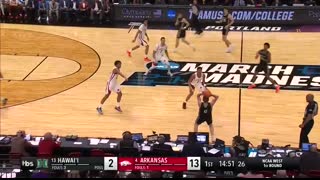 Arkansas vs. Hawaii - First round NCAA tournament extended highlights