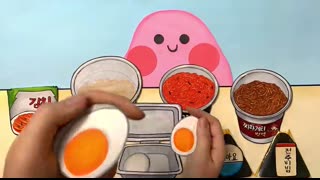 슬라임과 함께하는 편의점먹방  스톱모션! ?Korean Convenience store food MUKBANG with SLIME!?