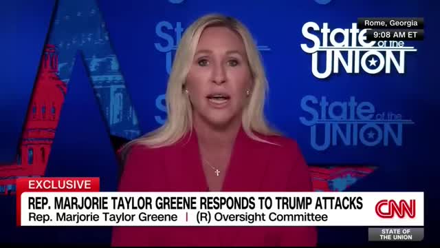 Rep. Marjorie Taylor Greene responds after Trump calls her a 'traitor'