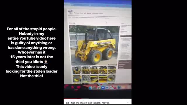 We might've found my dads stolen skid loader