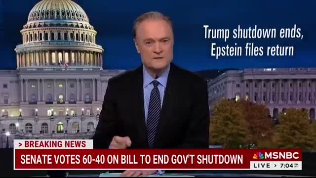 Lawrence With Trump's shutdown ending, Dems are closer than ever to forcing Epstein files release