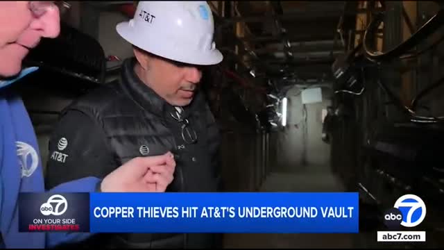 Cable copper thieves hit AT&T underground vault in Southern California