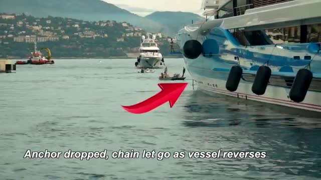 100m SuperYacht Docking in Monaco - Madame Gu