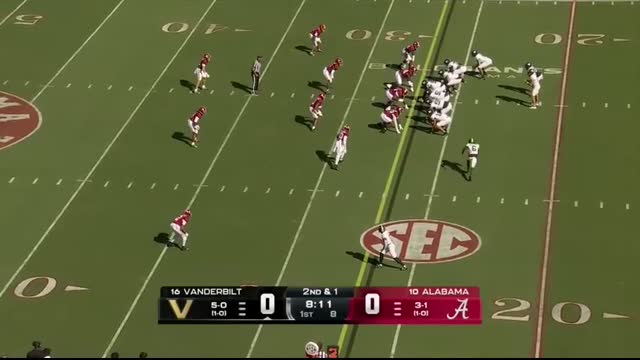Vanderbilt Commodores vs. Alabama Crimson Tide   Full Game Highlights   ESPN College Football