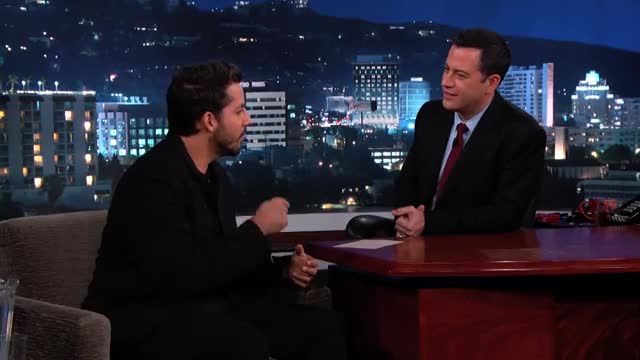 David Blaine Magic Tricks on Jimmy Kimmel Live PART 1