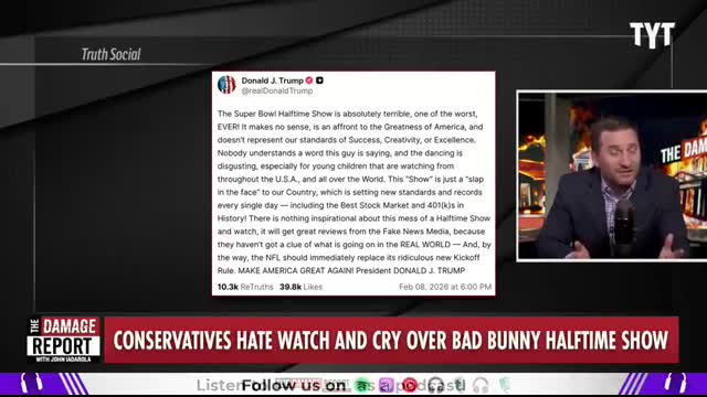 MAGA Supporters EXPLODE In Full Meltdown Over Bad Bunny's Super Bowl Show