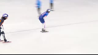 Kristen Santos-Griswold stumbles TWICE in shocking 500m finish   Winter Olympics 2026   NBC Sports