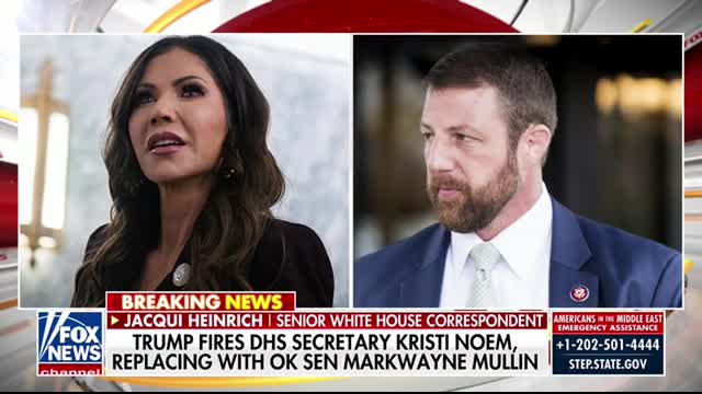 BREAKING Trump FIRES Kristi Noem, names replacement